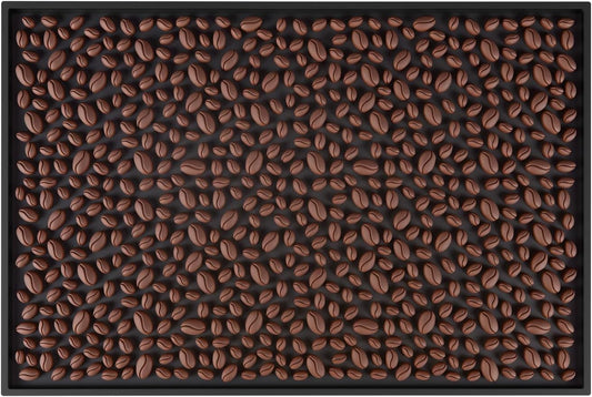 Rubber Bar Mat 18"x12", Black – Durable, Non-Slip, Non-Toxic Spill & Drying Mats for Bars,Restaurants,Coffee Shops, Countertops & Tabletops Hairdressing Tool Protective pad.Easy to clean,