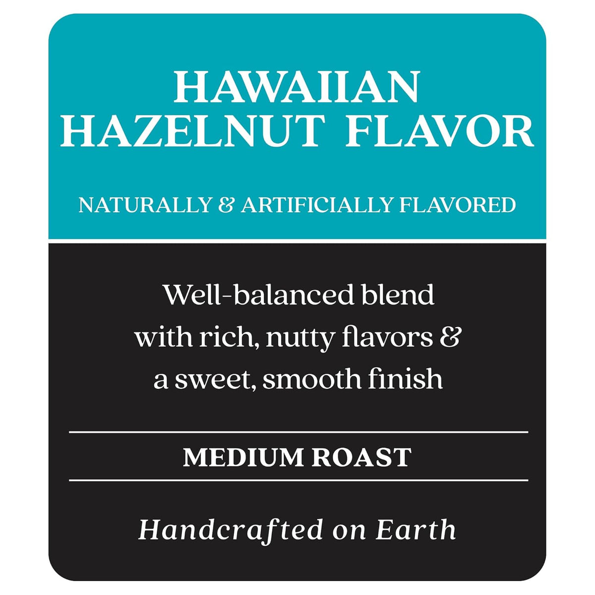 Copper Moon Medium Roast Whole Bean Coffee, Hawaiian Hazelnut Blend, 2 Lb