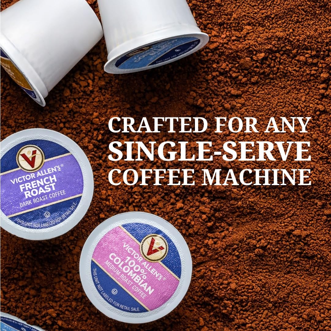 Victor Allen's Coffee 100% Colombian, Medium Roast, 80 Count, Single Serve Coffee Pods for Keurig K-Cup Brewers