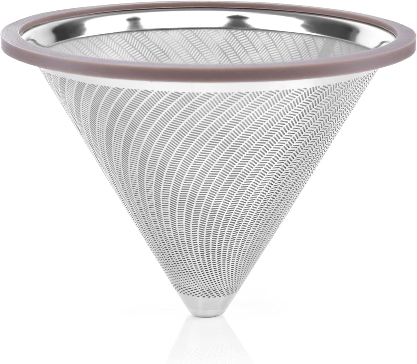 Reusable Metal Coffee Filter with Double-layer Stainless Steel, Coffee Dripper, Compatible with Chemex, Hario V60 emex, Hario and Other Carafes, Paperless Coffee Filter for Sustainable Brewing