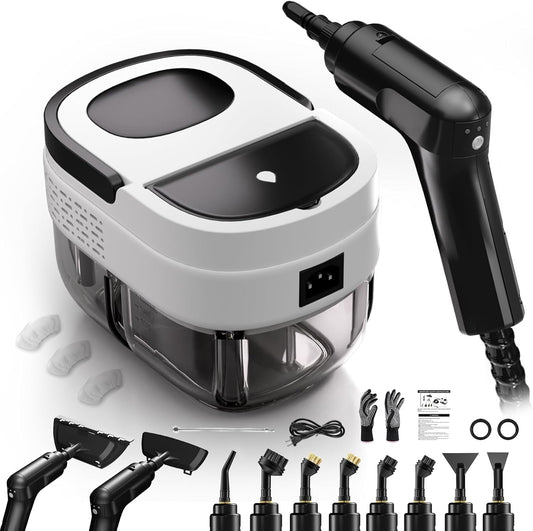 Steam Cleaner for Home, Steam Cleaner 2500w, High Pressure Steamer for Cleaning, 1.6L Water Tank, 3 Level Steam Control, High Heat Handheld Steamer for Kitchen, Bathroom, Upholstery, Car, Furnitur