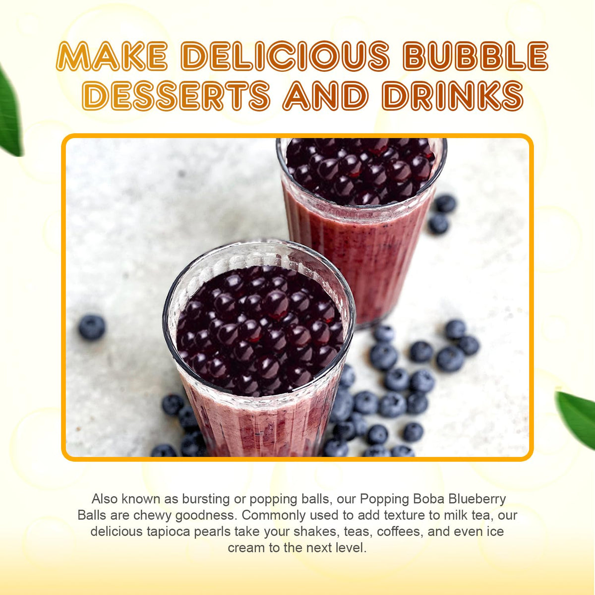 Fanale Raspberry Boba Fanale Blueberry Popping Boba Pearls, Vegan, Non GMO, Gluten Free, Fat ...