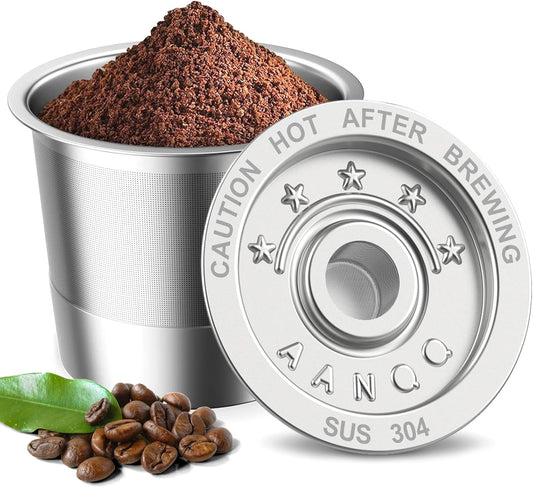 Reusable K Cup Coffee Pods for Keurig 1.0: Stainless Steel Refillable K Cup - Reusable Coffee Filter for Keurig 1.0 Coffee Maker, Permanent, Eco-Friendly, BPA-Free