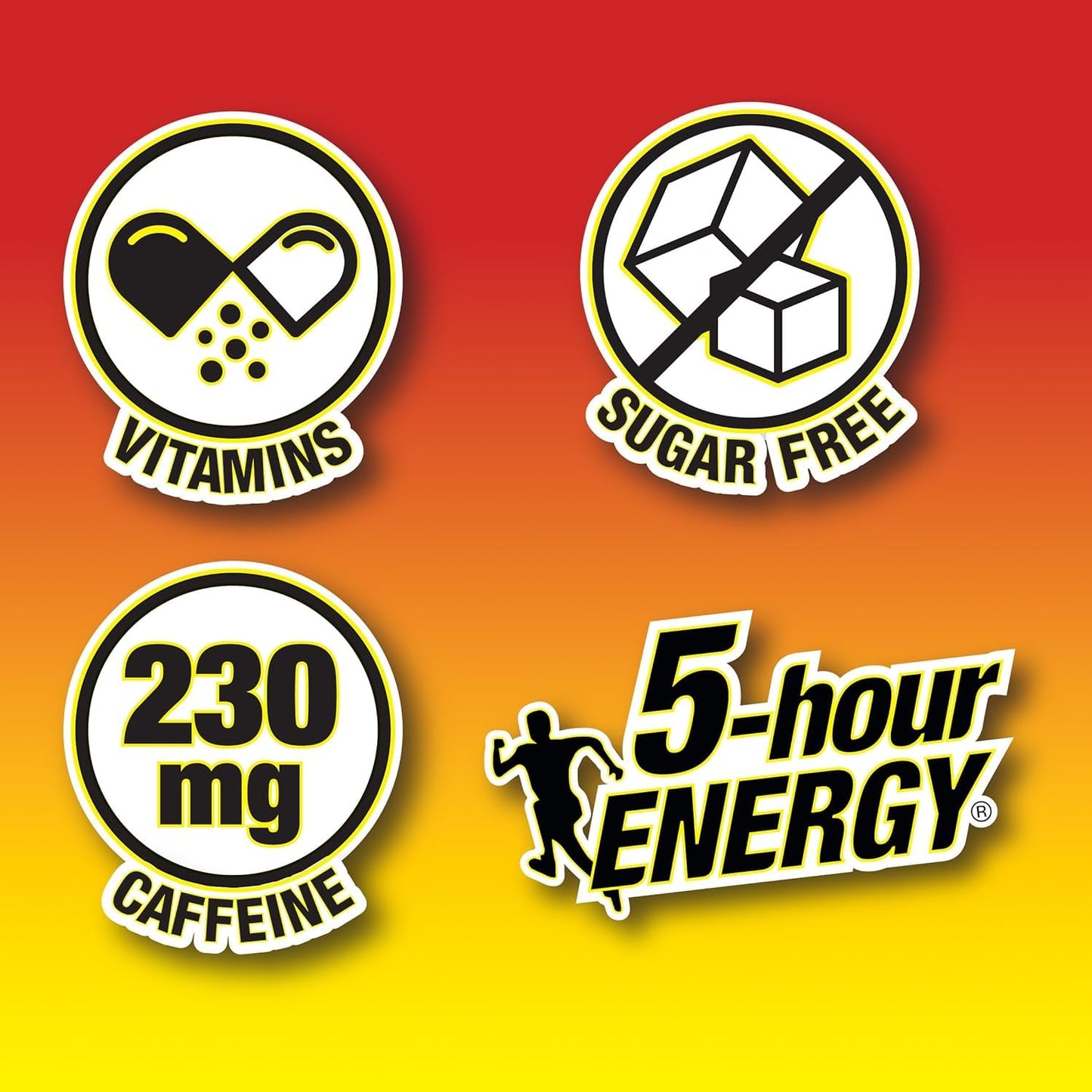 5-Hour Energy Gamer Shots Variety Pack, 24 Count (1.93 fl oz) - Extra Strength Apple Bash, Rocket Raspberry, Pineapple Charge Flavors