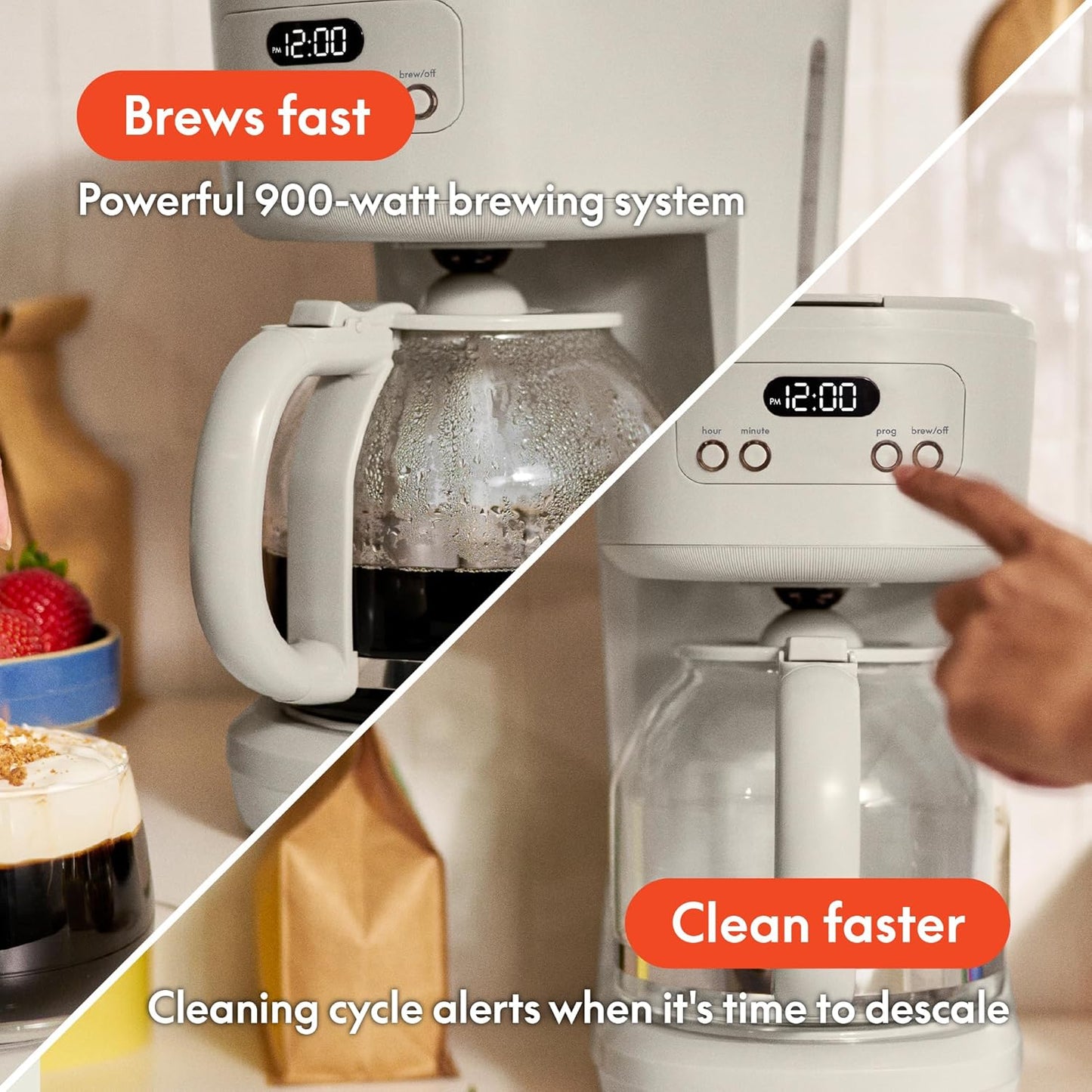 bella 12 cup Programmable Coffee Maker