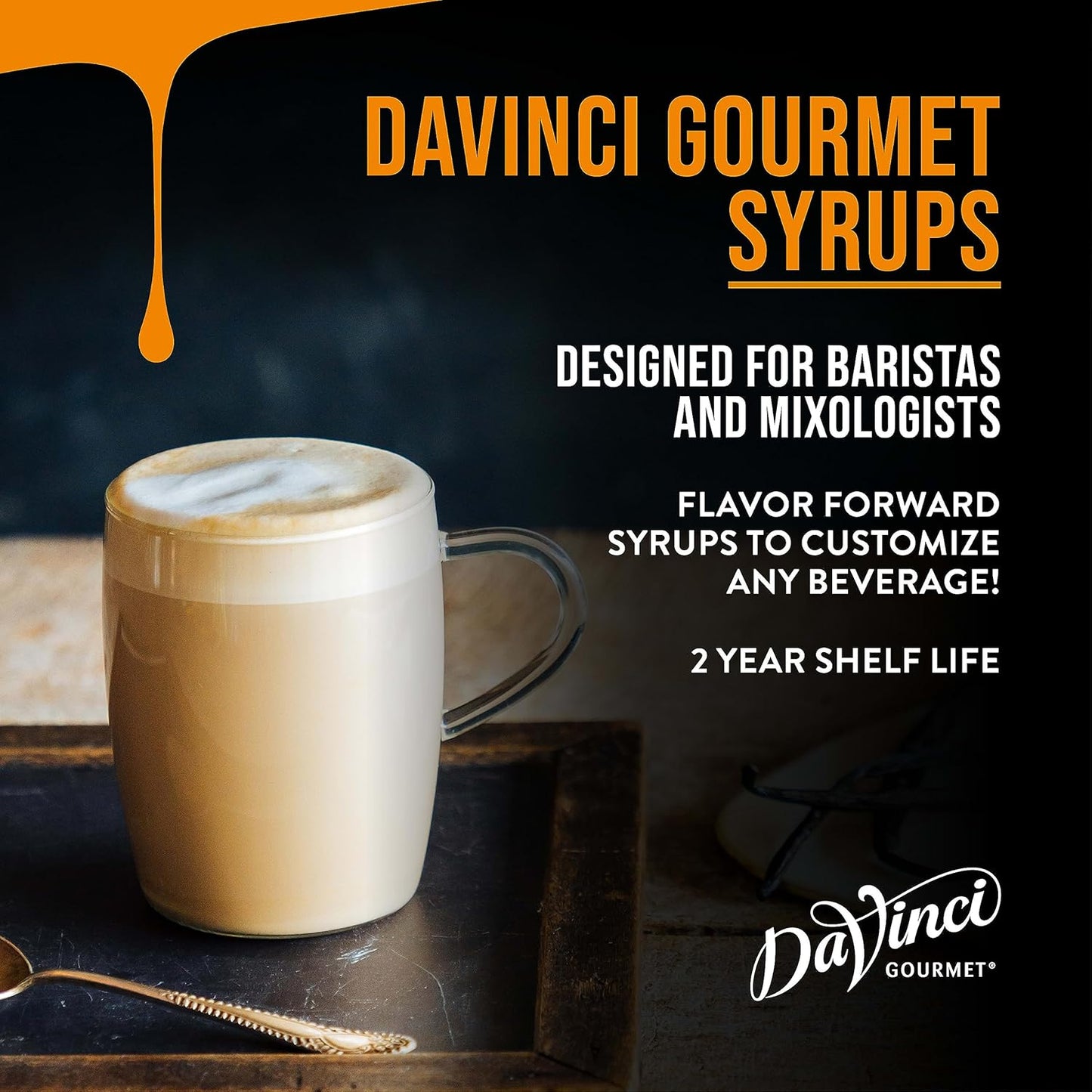 DaVinci Gourmet Classic Almond Syrup, 25.4 Fluid Ounces (Pack of 4)
