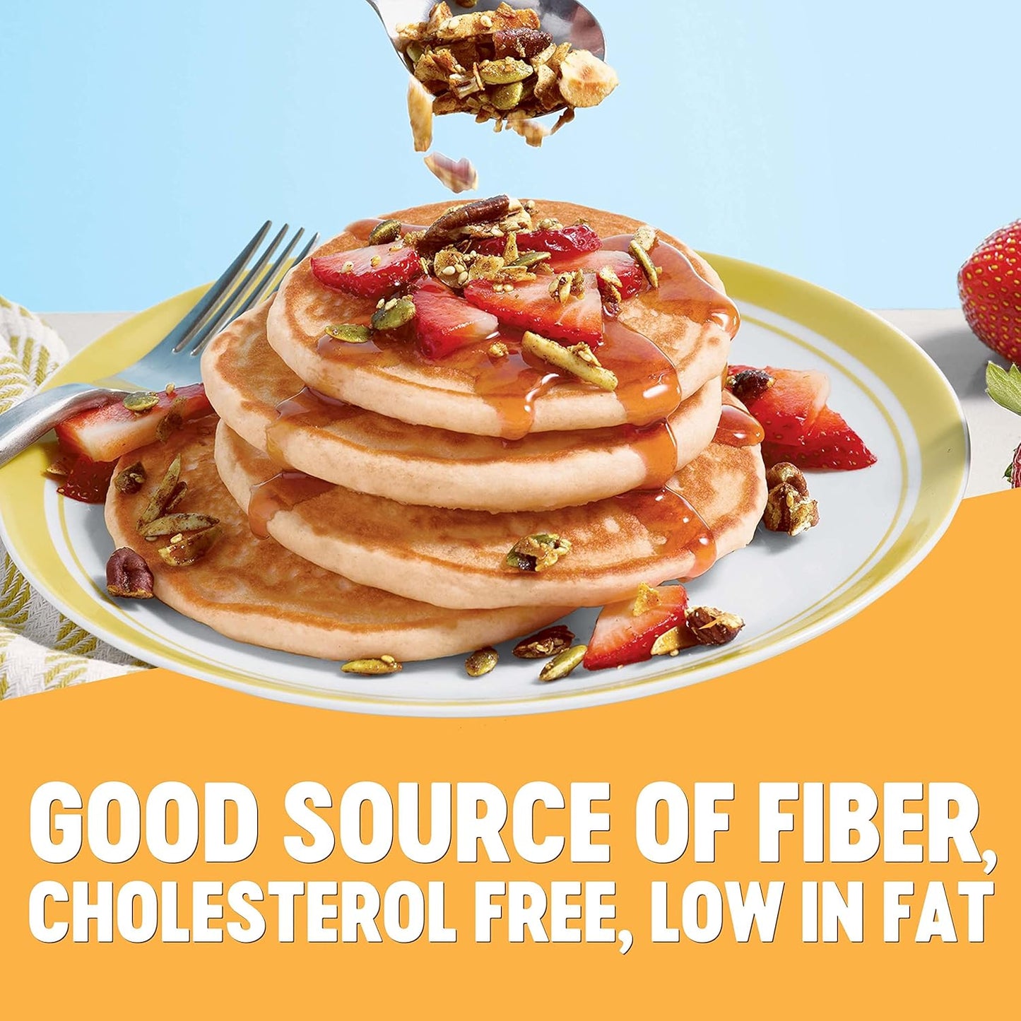 Krusteaz Heart Healthy Buttermilk Pancake Mix, 25.2 OZ (4-Pack)