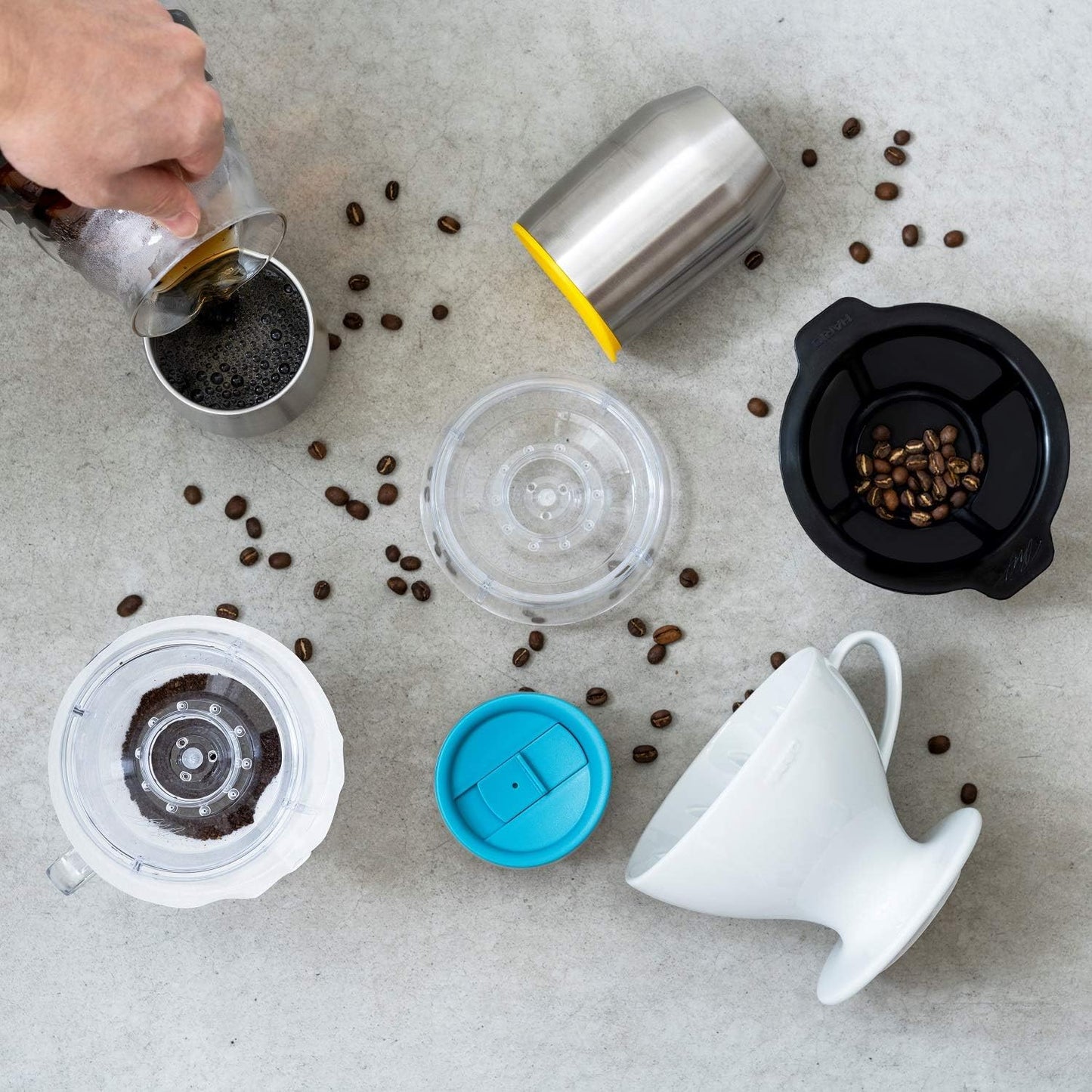 Hario V60 Drip-Assist Set, Size 02, Clear