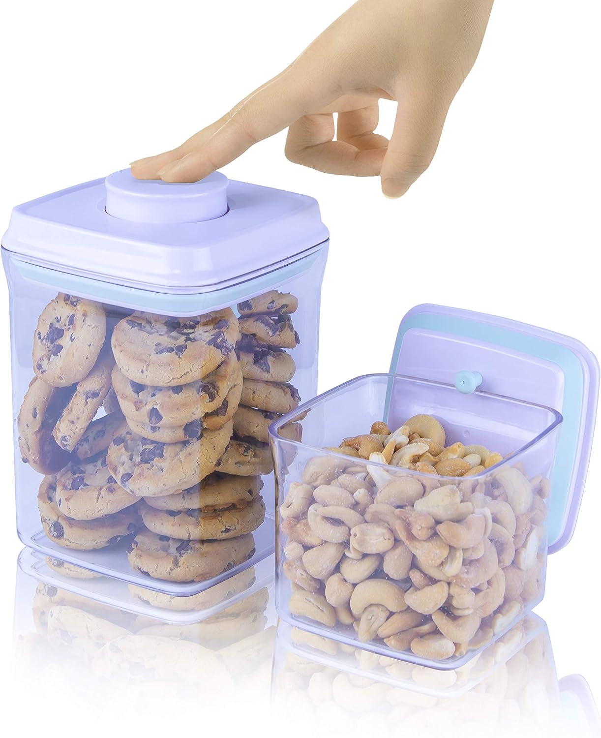 Bop Top | Airtight Meal Prep Containers with Lids | Food Storage Container Sets | Snack and Overnight Oats Fridge Organizer | Pantry and Kitchen Organization
