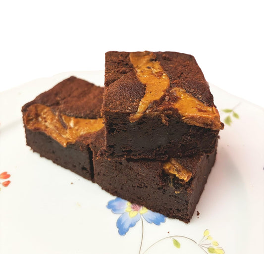 Ruth’s Peanut Butter Swirl Cake Style Brownies 1 Dozen – Gourmet Baked Treats | Delicious Gift with The Finest Ingredients | Guaranteed to Arrive Fresh