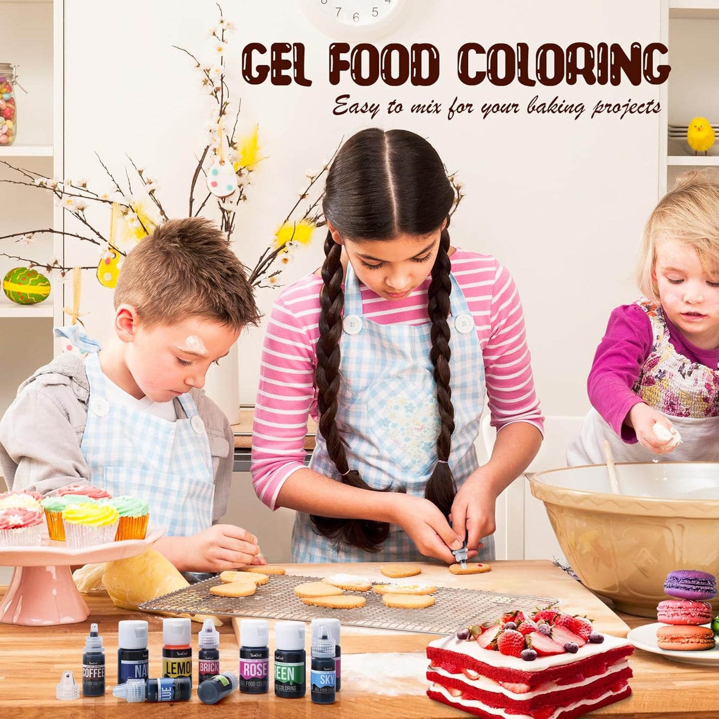 Food Coloring Gel - Vibrant Color Gel Food Coloring for Cake Decorating, Baking, Easter Egg, Icing - Tasteless Food Color Dye for Fondant, Cooking, Slime, Airbrush (Navy, 5.3oz)