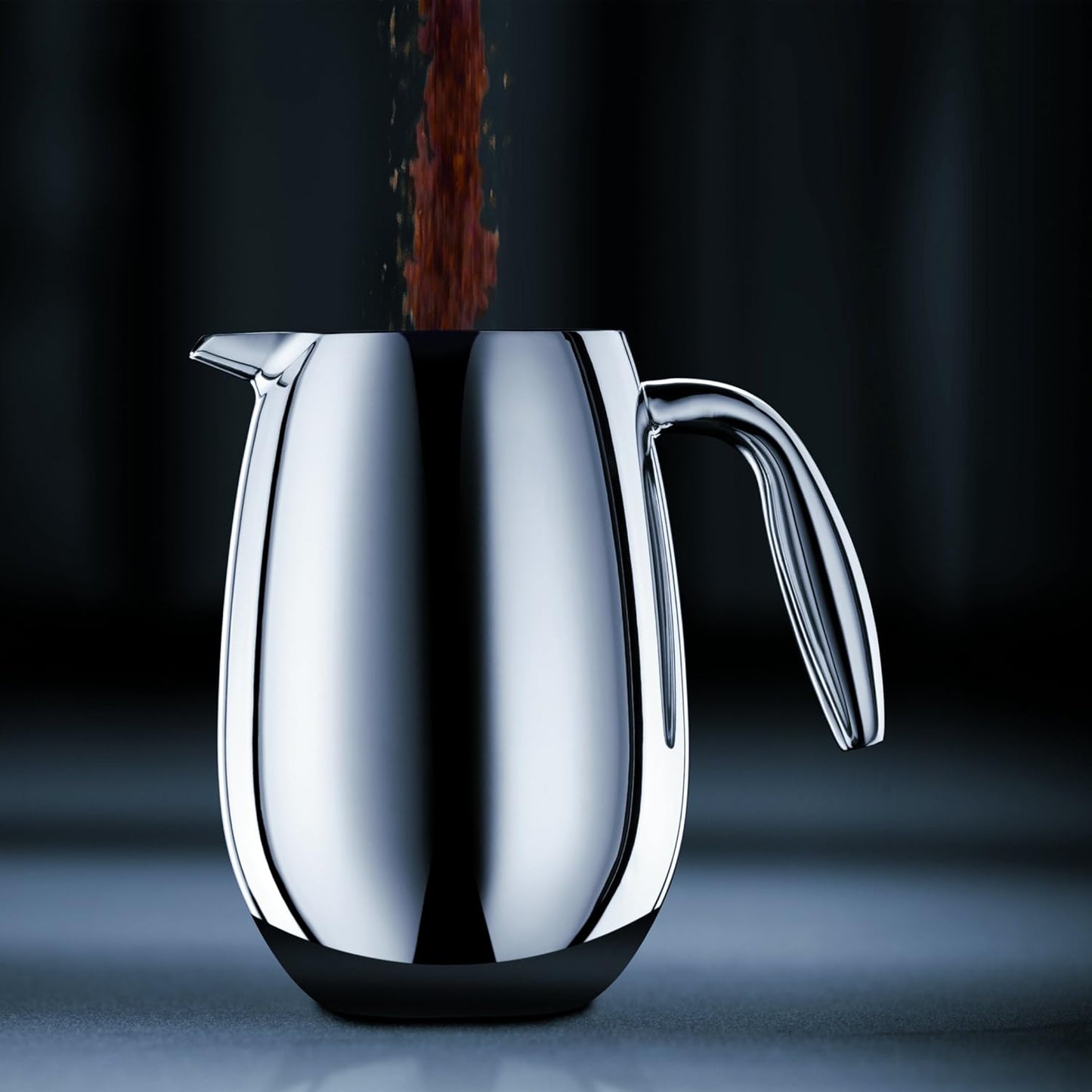 Bodum 17 oz Columbia Thermal French Press Coffee Maker, Insulated Double Wall Stainless Steel, Chrome