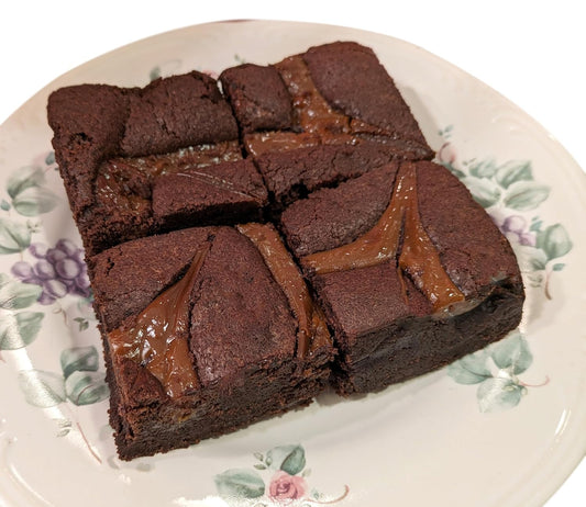 Ruth’s Caramel Swirl Cake Style Brownies 1 Dozen – Gourmet Baked Treats | Delicious Gift with The Finest Ingredients | Guaranteed to Arrive Fresh