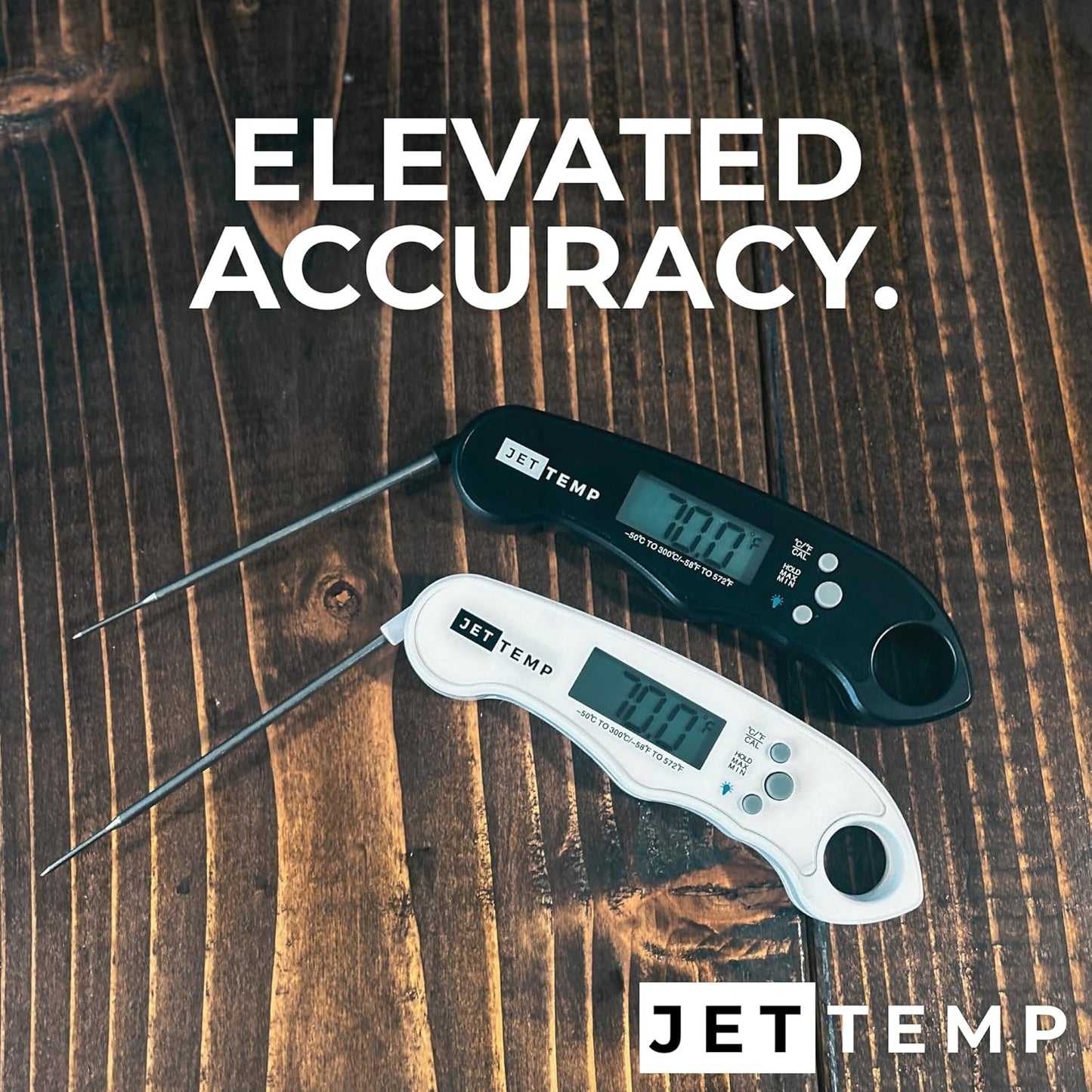 F1 Essential Kitchen Thermometer for Cooking, Grilling, BBQ, Smoker, Air Fryer, Candy, Oil Fry, Kitchen Food Probe, Backlit Display, Foldable, Water Resistant