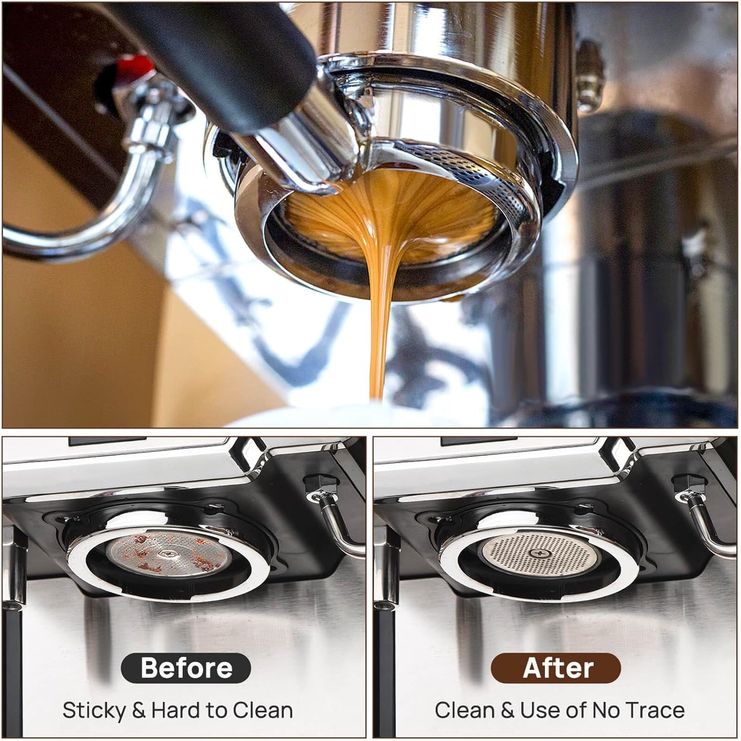51mm Espresso Puck Screen, Espresso Filter for 51mm Portafilter Filter Basket, Reusable Espresso Screen with 1.7mm Thickness 150μm 316 Stainless Steel