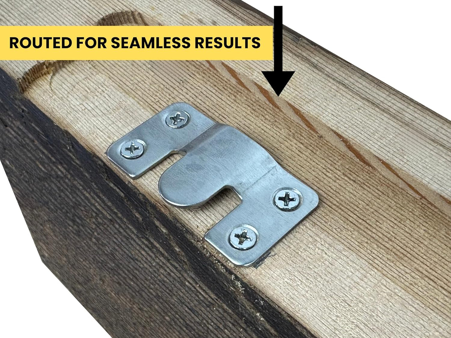 Modern Timber Craft Reclaimed Wood Floating Wall Shelf | Solid Rustic American Barnwood, Floating Shelf Brackets | 2.75" Thickness | 18" L x 10" D, Early American, Planed and Sanded, 3 Pack