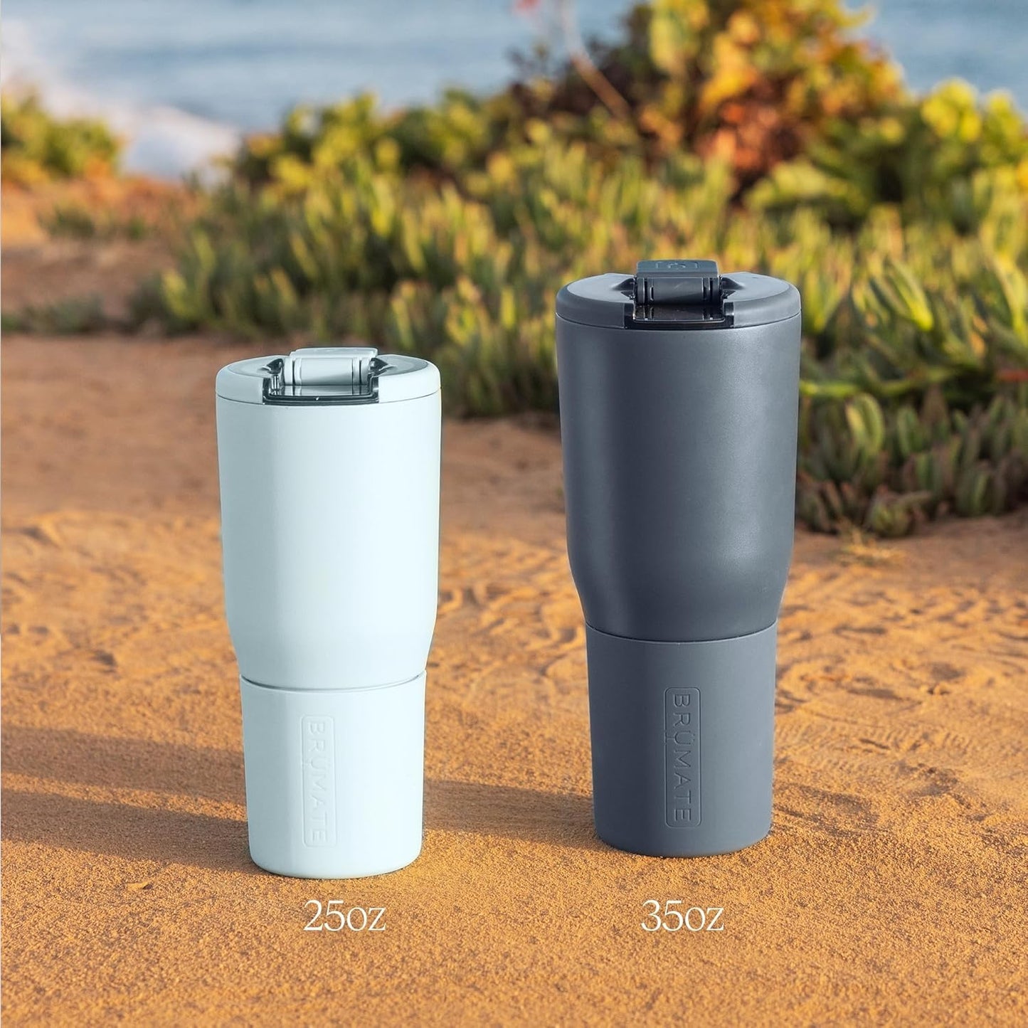 BrüMate Nav 25oz 100% Leak Proof Insulated Travel Tumbler with Magnetic BevLock™ Lid - Double Wall Cup-Holder Friendly Stainless Steel Mug (Mocha)