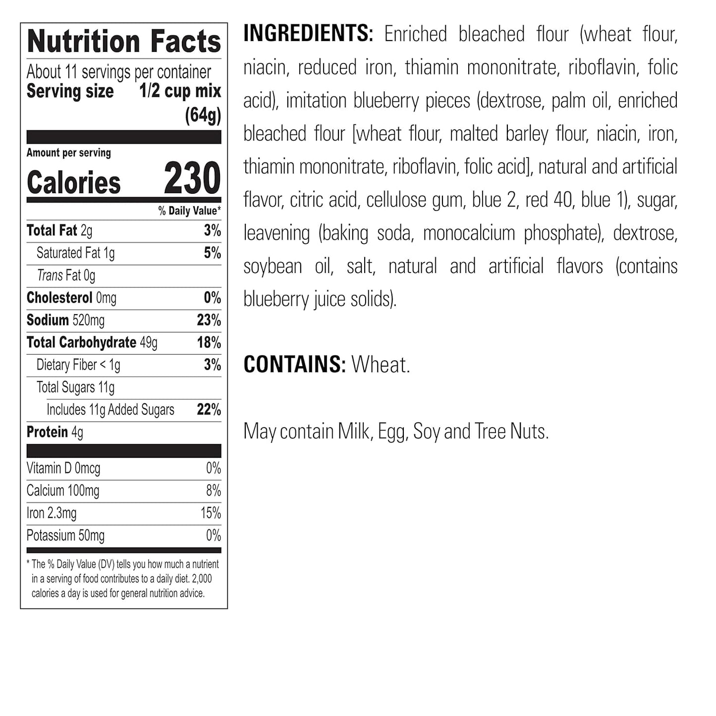 Krusteaz Light & Fluffy Complete Pancake Mix, Blueberry 25.2 Ounce (Pack of 3)