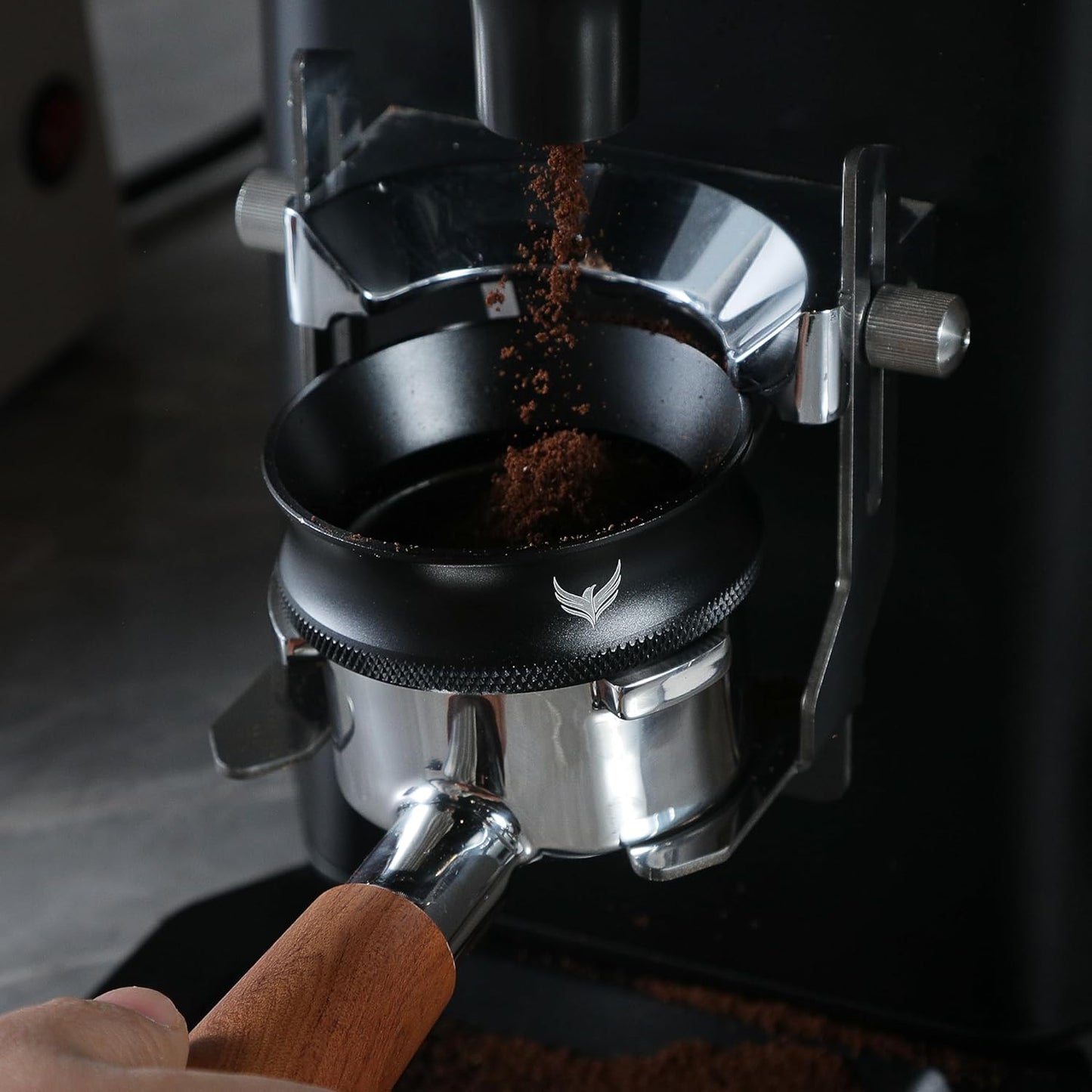 58mm Magnetic Espresso Portafilter Dosing Funnel and Puck Screen Set Coffee Dosing Ring And Filter Compatible with 58mm Portafilter Basket Premium Espresso Machine Accessories