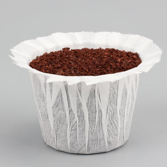 100 Count Disposable Coffee Paper Filters Compatible with Keurig Single Serve 1.0 and 2.0, Fits All Brands Reusable K Cup Filters