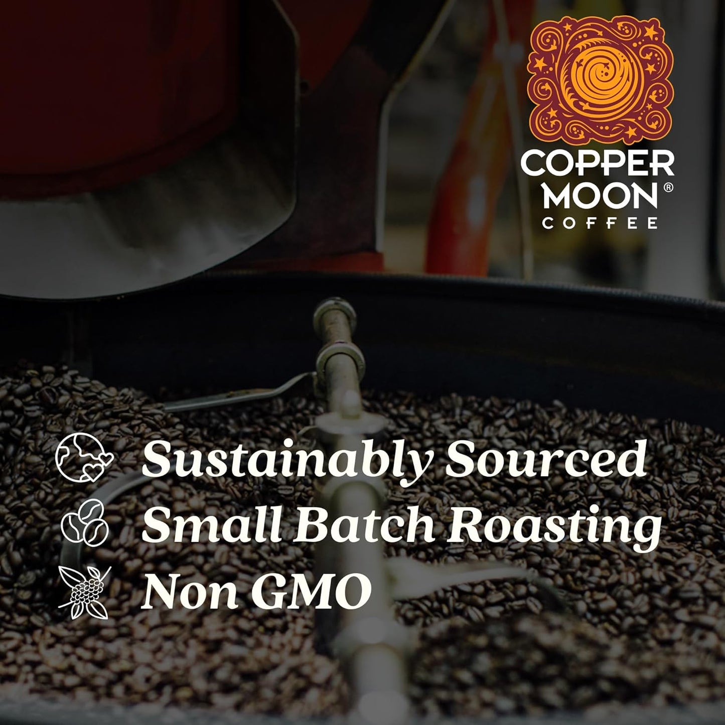 Copper Moon Medium Roast Whole Bean Coffee, Colombian Blend, 2 Lb