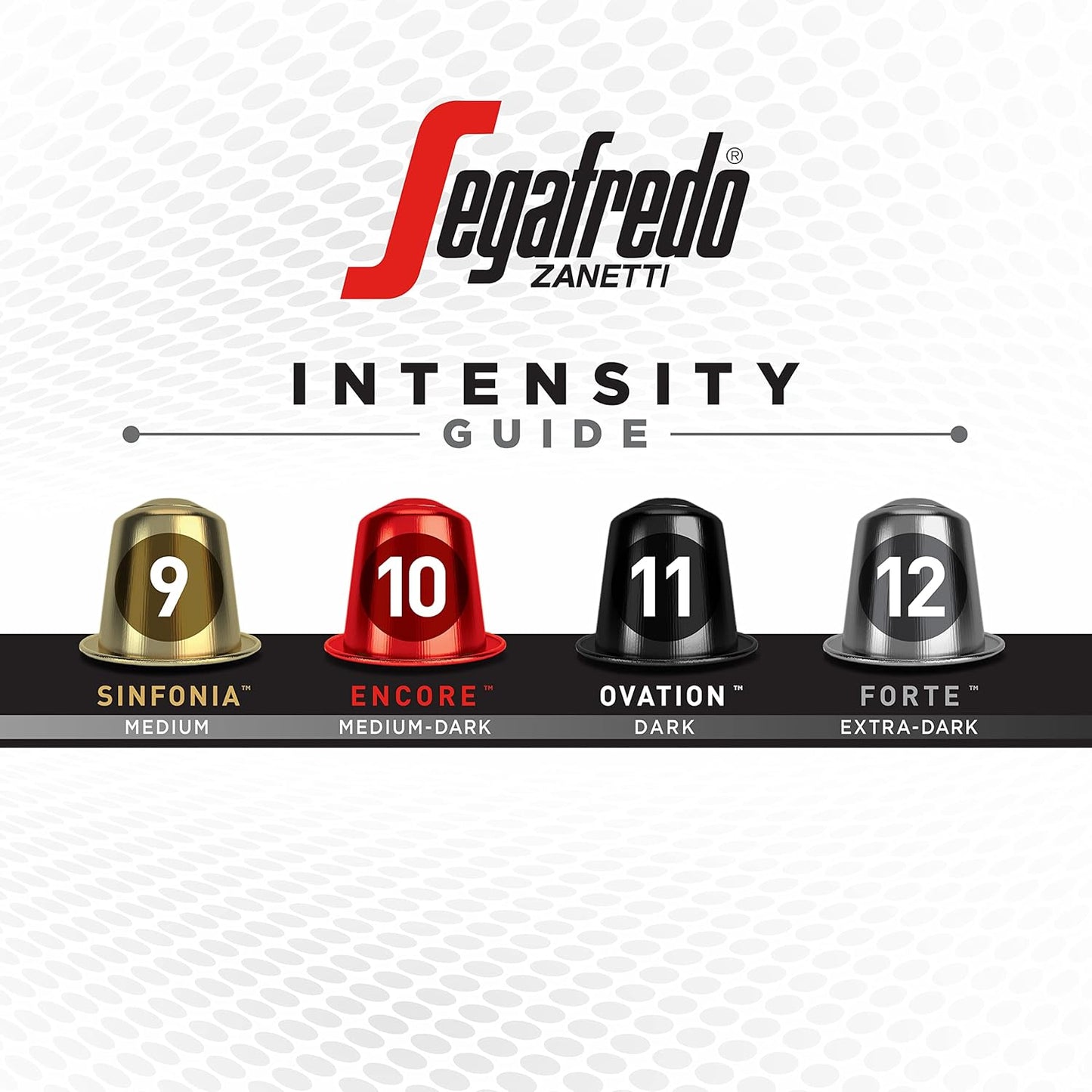 Segafredo Zanetti Espresso Capsules – Aluminum Pods for Nespresso Original Machines – Medium Roast Premium Espresso with a Sweet Aroma – Subtle, Intensity 9 – Sinfonia, 10 Count (Pack of 4)