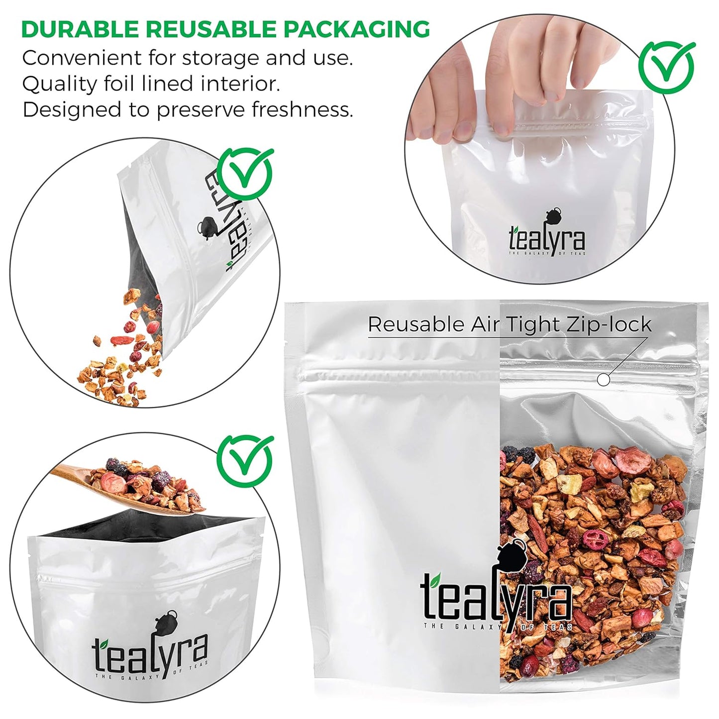 Tealyra - Tropical Harvest - Dragon Fruit - Sea Buckthorn - Goji - Pineapple - Cranberry - Fruity Herbal Loose Leaf Tea - Caffeine Free - Hot or Iced - 112g (4-ounce)