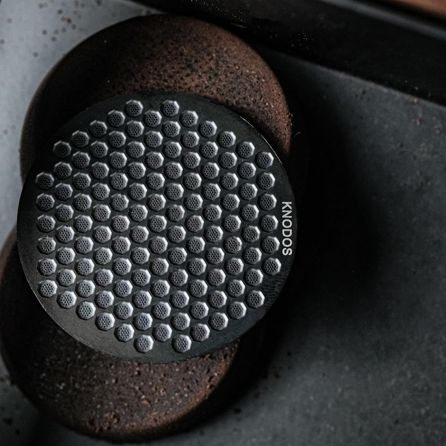 51mm Espresso Puck Screen - Premium Stainless Steel Coffee Filter, Enhanced Extraction, Compatible with Delonghi & More, Easy to Clean (Black, 51mm)
